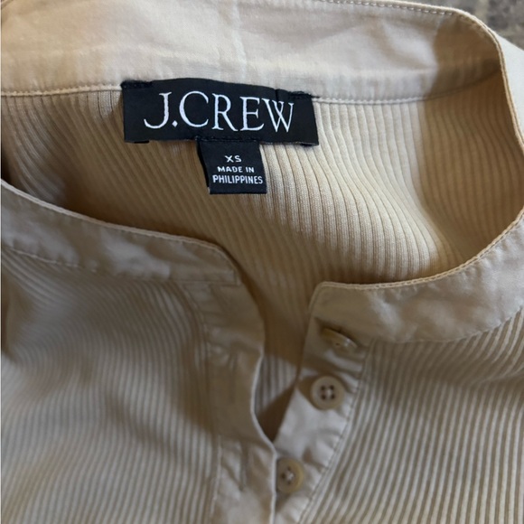 J. Crew Beige Button-Up Blouse - Picture 3 of 3